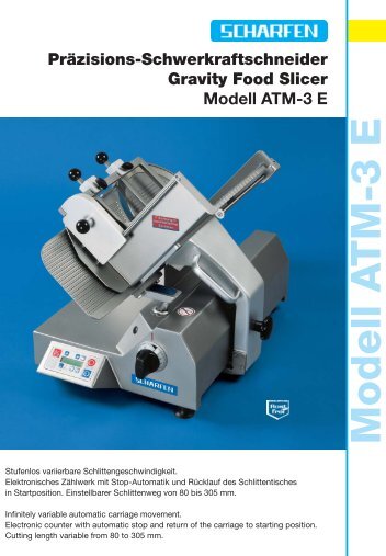 Modell A TM-3 E Präzisions ... - Hermann Scharfen GmbH & Co