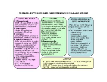 Protocol privind conduita in hipertensiunea indusa de sarcina