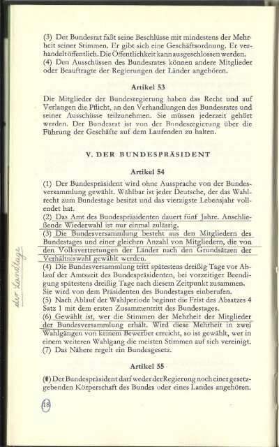 1965 - Grundgesetz für die Bundesrepublik Deutschland (BRD) - Verfassung für das Land Nordrhein-Westfalen (NRW)