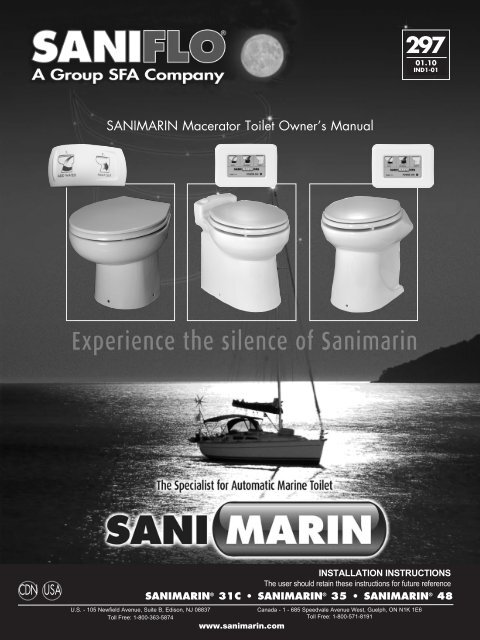 Installation manual - Sanimarin
