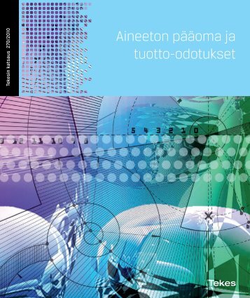 270/2010 Aineeton pÃ¤Ã¤oma ja tuotto-odotukset - Tekes