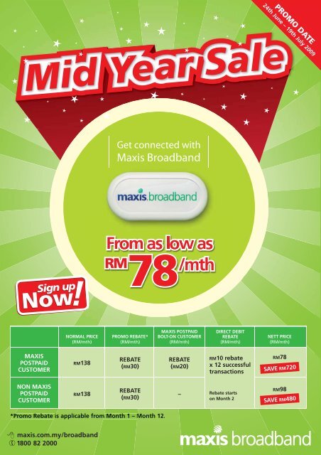 Mid year sales promo Maxis