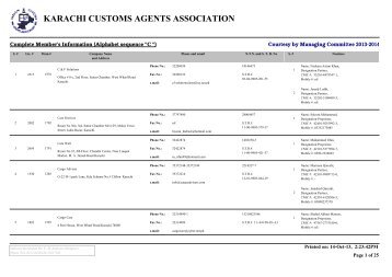 PDF - Karachi Customs Agents Association