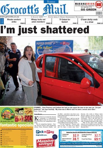 I'm just shattered - Grocott's Mail