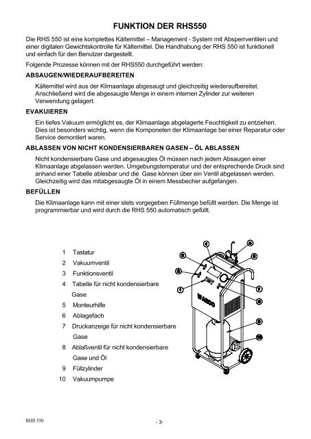 RHS 550 - WAECO - AirCon Service