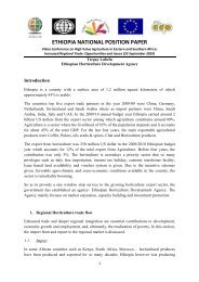 ethiopia national position paper - The Global Horticulture Initiative