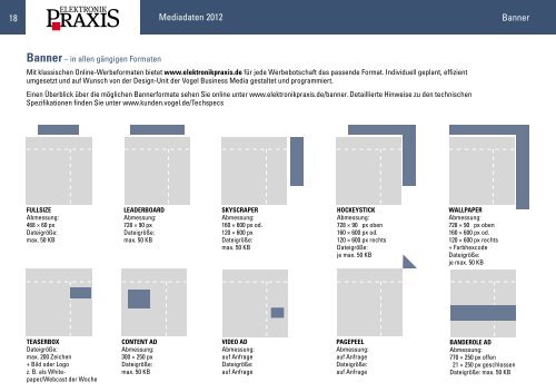 Mediadaten 2012 - Vogel Business Media