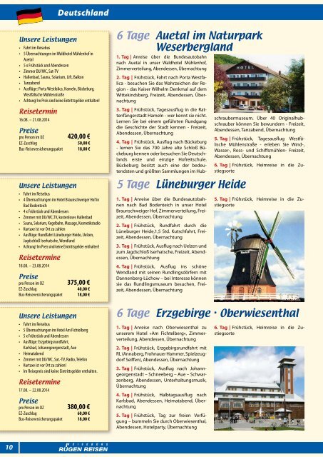 BUSREISEN 2014 - Reisebüro Rügen Reisen
