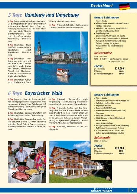 BUSREISEN 2014 - Reisebüro Rügen Reisen