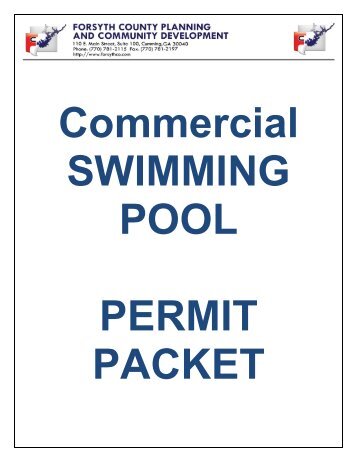 Swimming Pools - Forsyth County Government