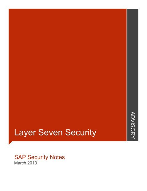 Mar - Layer Seven Security