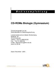 CD-ROMs Biologie - Landesmedienzentrum Baden-WÃƒÂ¼rttemberg