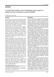 A randomised, blinded, trial of clopidogrel versus aspirin in patients ...