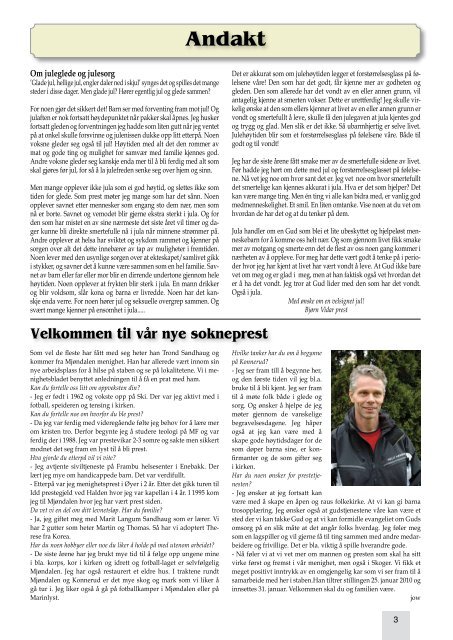 Menighetsblad nr 4/09 - Den norske kirke i Drammen