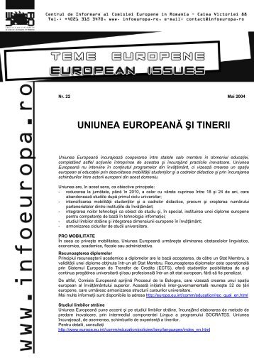 uniunea europeana si tinerii