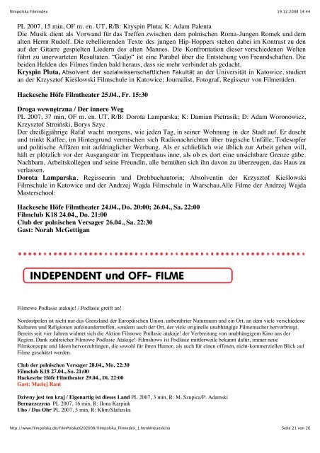 filmpolska Filmindex - Wisent Reisen