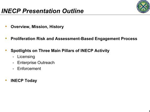 INECP International Nonproliferation - Acquisition Services ...