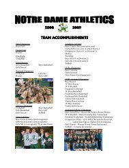 web accomplishments 0809.pub - Notre Dame Preparatory School ...