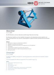 Abwickler Unwinder - IBD Wickeltechnik