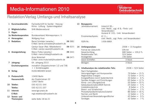 Media-Informationen - Huss Verlag