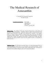 Astaxanthin Abstract Book 2013 - Cyanotech