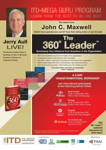 John C. Maxwell - ITD GROUP - Institute of Training and Development