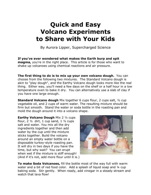 Quick and Easy Volcano Experiments to Share with Your Kids