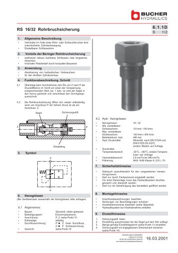 6.1.1D 16.03.2001 RS 16/32 Rohrbruchsicherung