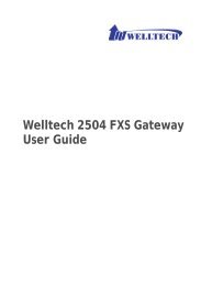 WG2504 User Guide Release - Welltech