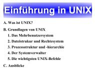 A. Was ist UNIX? B. Grundlagen von UNIX 1. Das ... - Model.in.tum.de