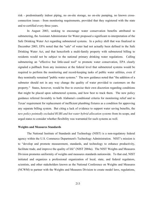 national multiple family submetering and allocation billing program ...