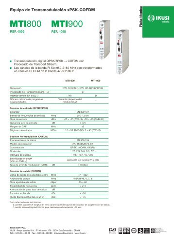 MTI800 MTI900