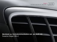 Merkblatt Onlinekommunikation - Audi