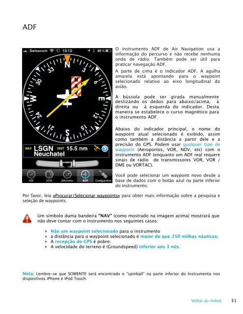 Air Navigation Pro 5.3 Manual do usuÃ¡rio - Xample