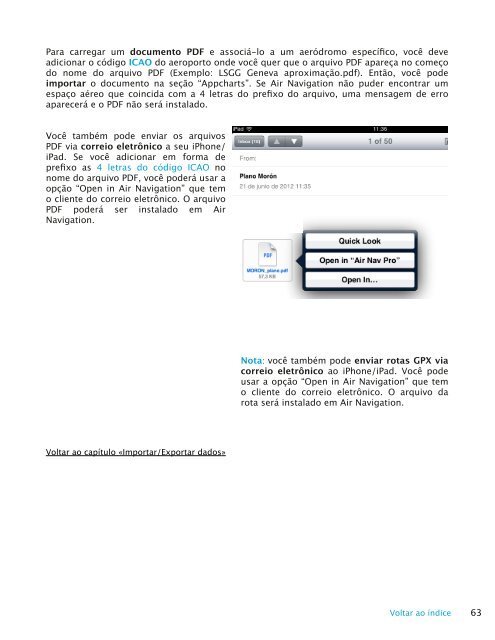 Air Navigation Pro 5.3 Manual do usuÃ¡rio - Xample