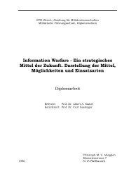 Information Warfare - Ein strategisches Mittel der ... - Swiss Military Net