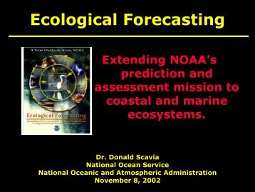Ecological Forecasting - GLERL - NOAA