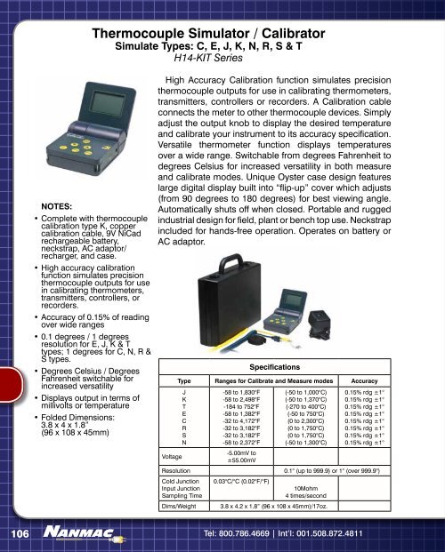 Thermocouple - NANMAC Corporation