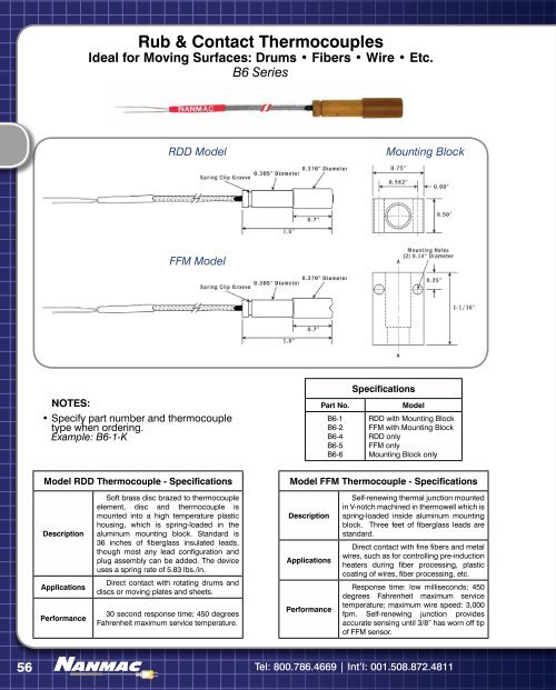 Thermocouple - NANMAC Corporation