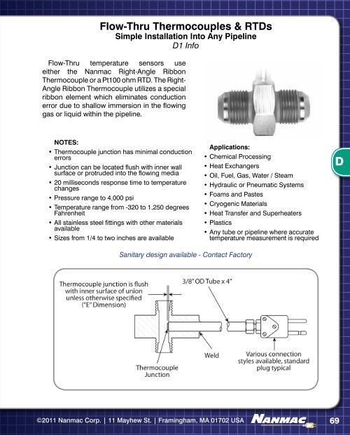 Thermocouple - NANMAC Corporation