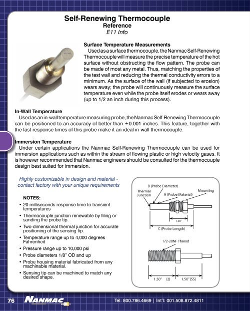 Thermocouple - NANMAC Corporation