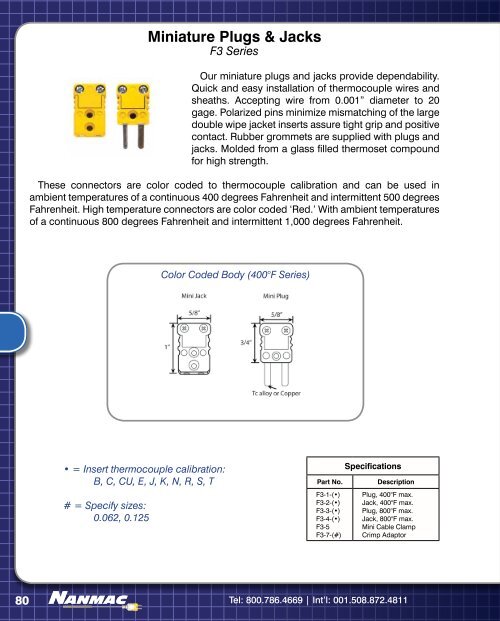 Thermocouple - NANMAC Corporation