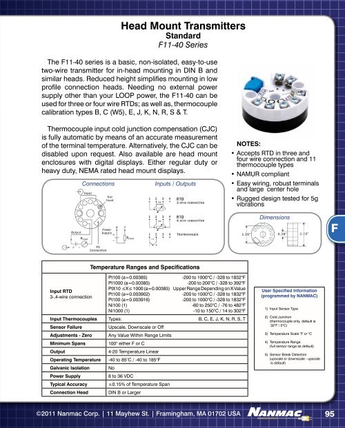 Thermocouple - NANMAC Corporation