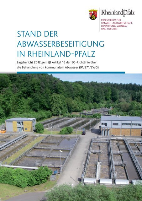 STAND DER ABWASSERBESEITIGUNG IN RHEINLAND-PFALZ