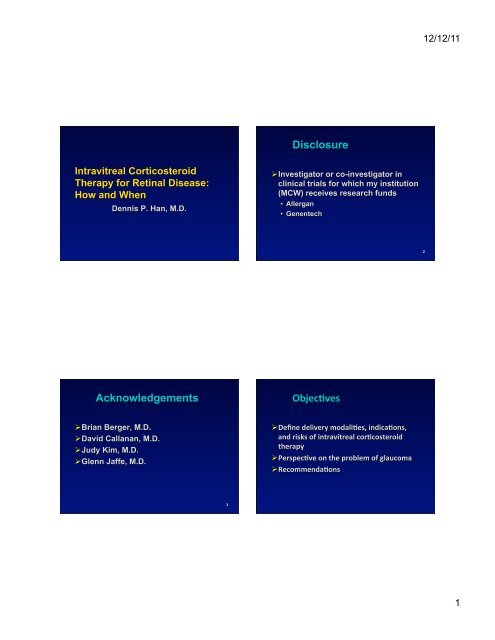 Intravitreal corticosteroid MWS 2012 Han.ppt (Read-Only)