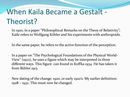 Gestalt Psychology in Context