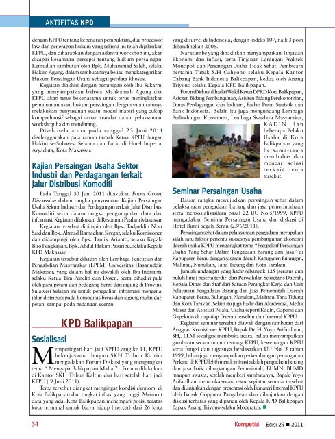 Edisi 29 Tahun 2011 - KPPU