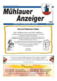 MÃ¼hlauer Anzeiger vom 09.04.13 - MÃ¼hlau in Sachsen