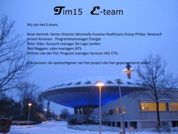 Tim15 E-team - Vrienden van het Evoluon