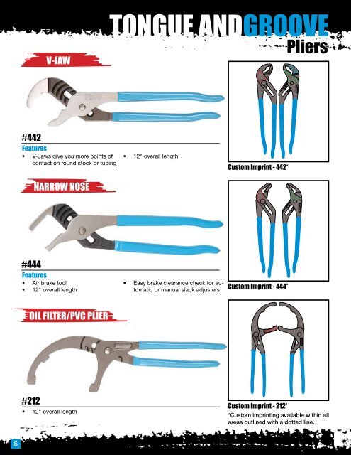 Engraved ChannellockÂ® Tools